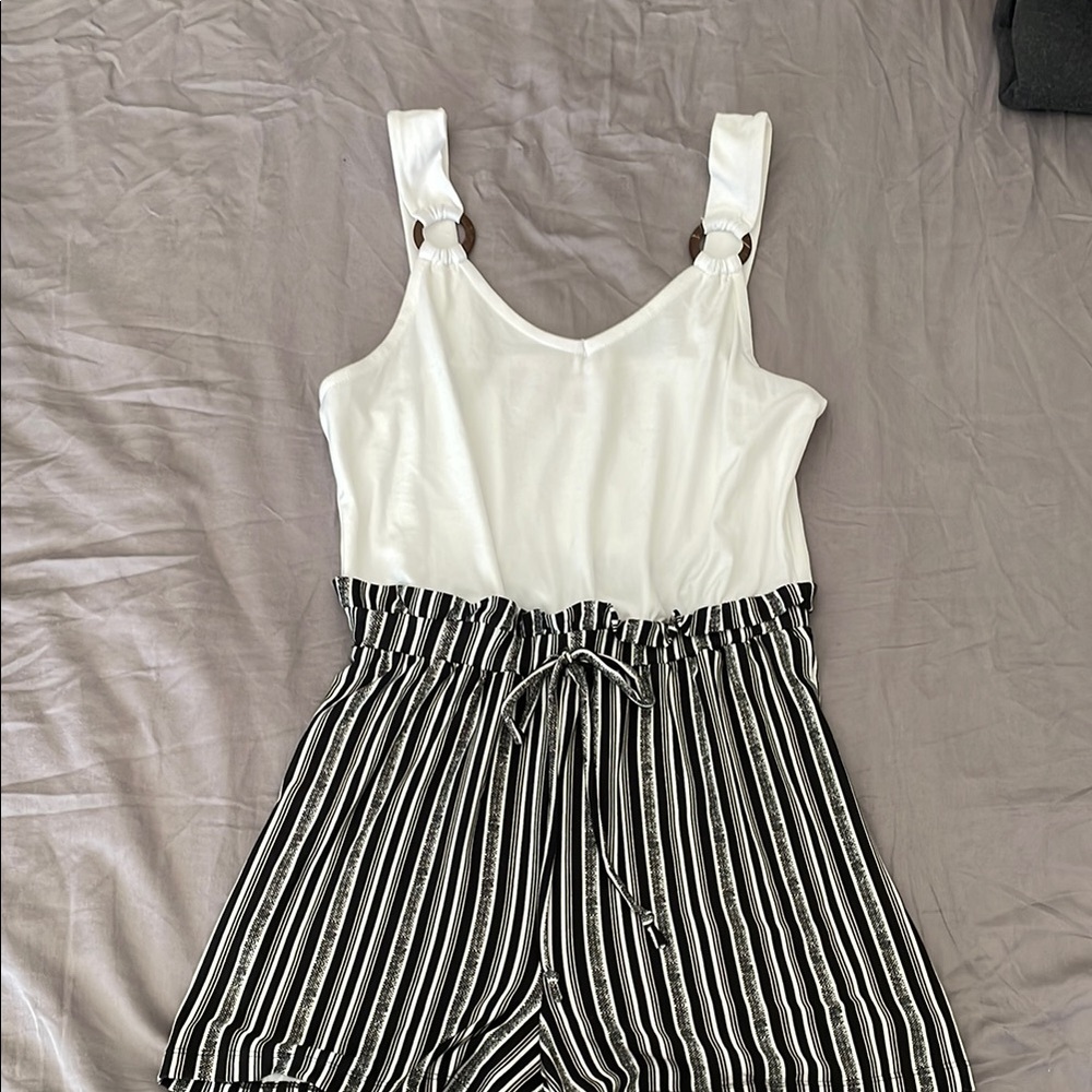 Women’s striped Romper